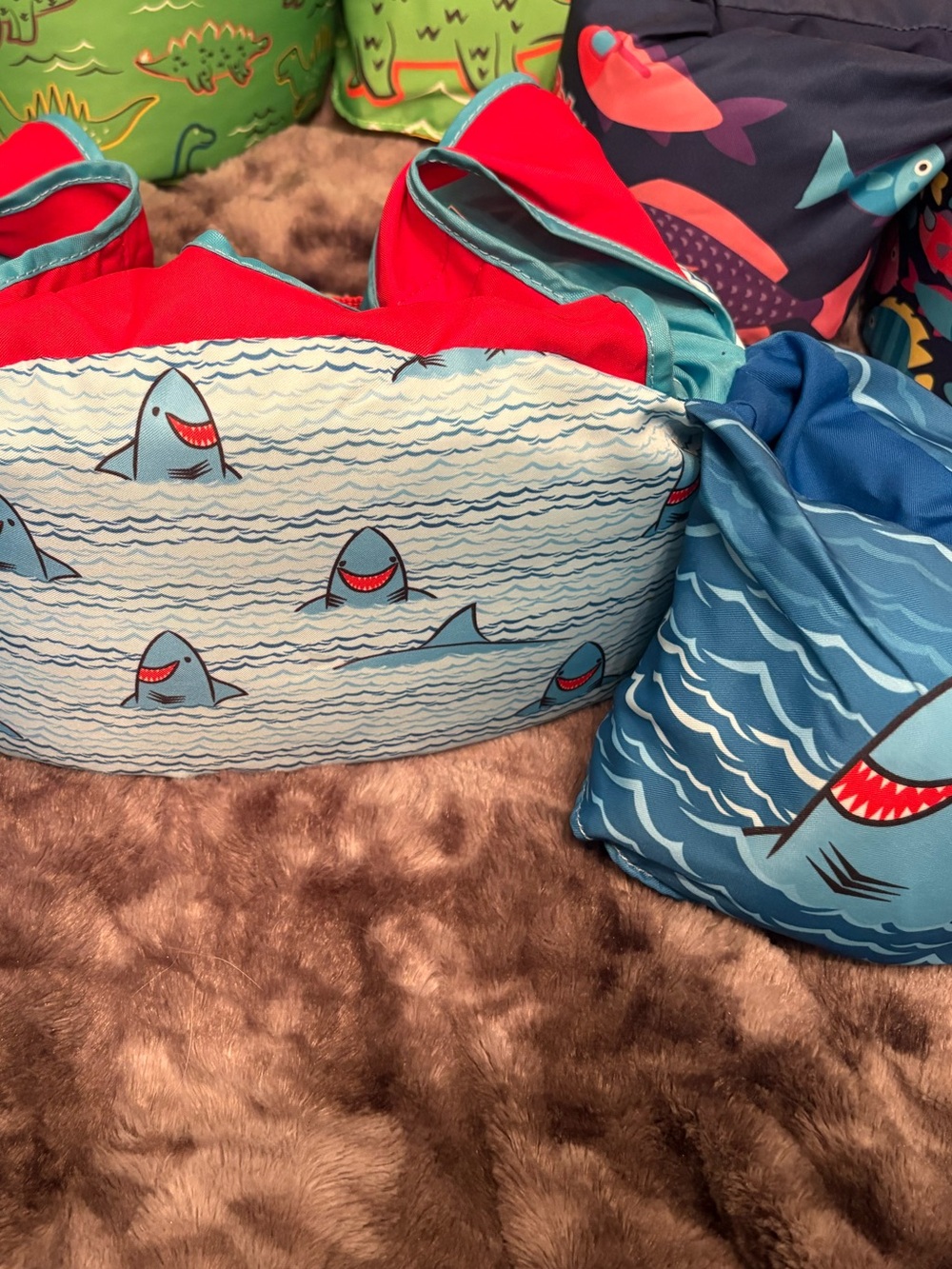 Kids Shark Swim Floatation Vest - Blue and Red